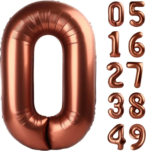 Miniatura 291 de Globo de cumpleaños número 4 dorado de 40 pulgadas, globos gigantes del número cuatro 14 24 34 40 44 2024, globos grandes de lámina de mylar para Oro