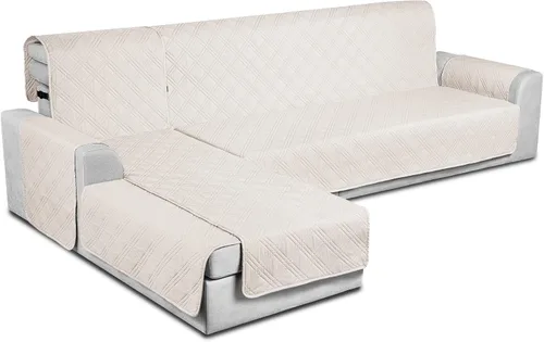 Miniatura 14 de TAOCOCO Fundas de Sofá Seccional 100% Impermeables en Forma de L, Fundas de Sofá de 3 Piezas, Funda de Chaise Lounge para Mascotas y Niños, Fundas