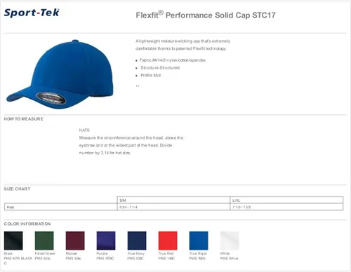 Miniatura 4 de Sport-Tek Gorra Flexfit Performance Solid para hombre