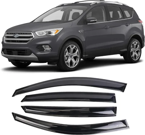 Miniatura 20 de Juego de 4 viseras adhesivas para ventana, deflectores, protectores contra la lluvia, compatible con Toyota Sienna 94153 2004-2009