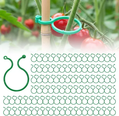 Clips de soporte para plantas, clip de plástico seguro para plantas, clips de enrejado para tomate, uva, vid, verduras, clip de fijación de plantas,