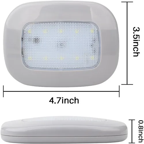 Miniatura 2 de Luces Auto para Techo de Coche, Luz Cúpula Magnética con USB Universal Recargable, Inalámbrica, 10 LEDs para Interior y Exterior de Coche, Barco