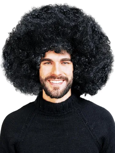 ALLAURA Pelucas prémium de cabello rizado tipo afro y de tamaño jumbo para mujeres afrodescendientes, cabello negro sintético largo y voluminoso,