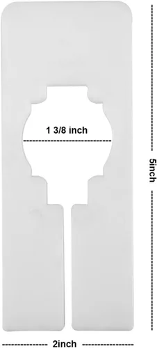 Miniatura 3 de Blulu Paquete de 50 divisores rectangulares para armario con rotulador, divisores blancos para colgar ropa, escribir y reutilizables para clasificar