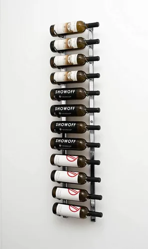 Miniatura 8 de Estante de vino flotante fácil de instalar Estante de vino vertical de montaje en pared Estante de vino comercial montado en la pared Estante