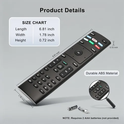 Miniatura 7 de Luyeper Repuesto para control remoto Vizio Smart TV, control remoto XRT136 para todos los televisores Vizio D, V, M, P, PX, E Series