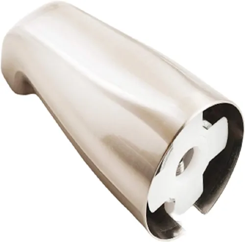 Miniatura 17 de SENTO Grifo deslizable plateado universal de metal pesado y duradero para bañera sin desviador, grifo de bañera de metal resistente sin desviador