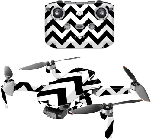 Miniatura 20 de MightySkins - Compatible con DJI Mini 2 Dron portátil - Chevron turquesa Funda protectora de vinilo duradera y única Fácil de aplicar y cambiar