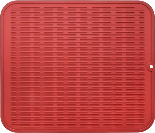 Miniatura 94 de MicoYang Alfombrilla de silicona para secado de platos para múltiples usos, fácil de limpiar, ecológica, resistente al calor, alfombrilla