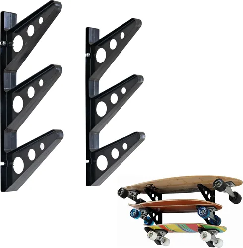 Miniatura 6 de StoreYourBoard soporte para 3 tablas de skate
