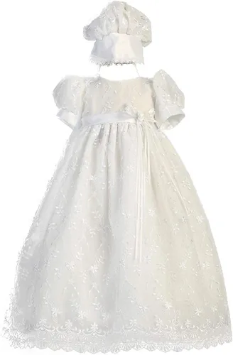 Bautizo Vestidos para Bebé Niña Vestidos de Bautizo para Bebé Niña Vestido de Encaje de Tul Ropa de Bautizo para Bebé Niña Vestido