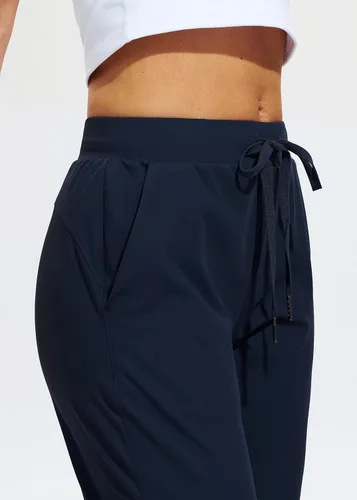 Miniatura 3 de Libin Pantalones deportivos para mujer, para atletismo, para correr, para mujeres pequeñas, de tamaño normal o altas, con bolsillos, cónicos