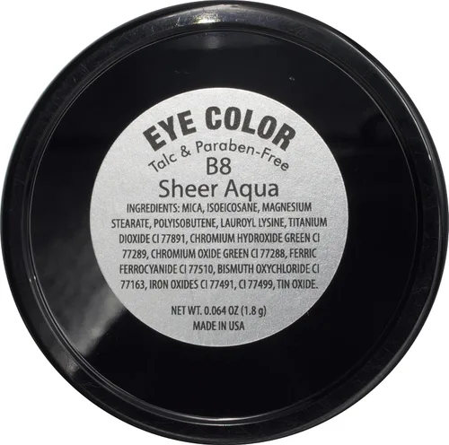 Miniatura 2 de Pure Ziva Sombra de Ojos Vegana en Polvo Compacto Solo de Color Azul Agua, Verde Menta y Turquesa; Libre de Talco, Parabenos y Crueldad Aqua