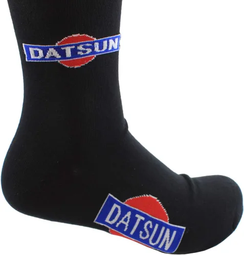 Miniatura 2 de Rotary13B1 Datsun Logo - Calcetines - Negro Crew Longitud