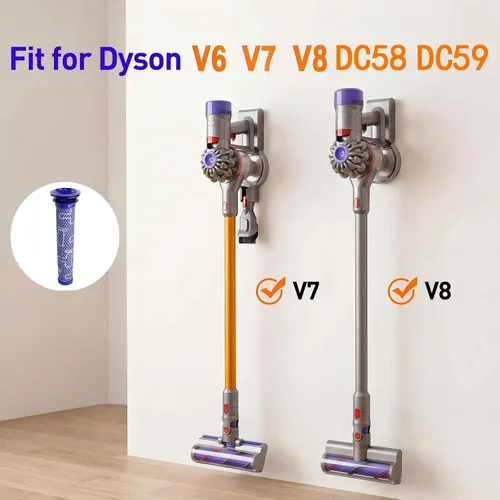 Miniatura 2 de Wolfish - Paquete de 4 filtros de repuesto para Dyson DC58, DC59, V6, V7, V8. Sustituye a la parte 965661-01.