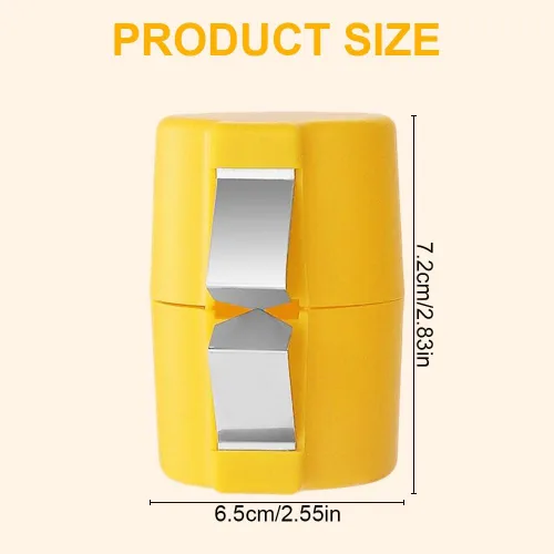 Miniatura 2 de Galleta y pelador de huevos de naranja – Rompe cáscara de huevo de acero inoxidable, separador y cortador para huevos crudos y duros