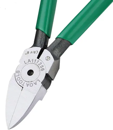 Miniatura 3 de LAOA Alicates de plástico, CR-V, alicates de corte diagonal de 5 pulgadas, bebedero de plástico de corte, borde crudo, procesamiento de joyas
