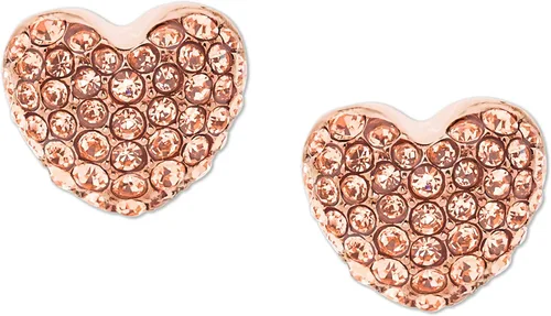 Miniatura 2 de Michael Kors - Aretes de broche para dama de acero inoxidable con forma de corazón con detalles de cristal