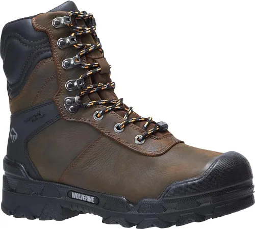 Miniatura 2 de Wolverine Warrior, hombre, marrón, punta comp, EH, Mt, WP, bota de 8 pulgadas, Marrón