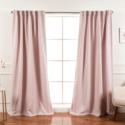 Miniatura 56 de Best Home Fashion Paneles de Cortinas Opacas Premium - Tratamiento de Ventana con Aislamiento Térmico Sólido Cortinas Opacas para Dormitorio