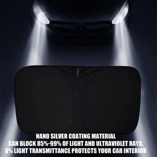 Miniatura 8 de Bestview - Parasol para parabrisas con bandera americana para Ford F-250 F-350 de 2008-2016, parasol plegable personalizado para ventana delantera