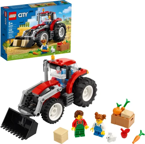 LEGO City Grandes Vehículos Tractor 60287 - Juego de juguetes de construcción para niños, niñas y niños a partir de 5 años (148 piezas)
