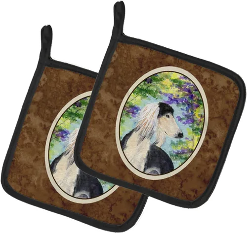 Miniatura 10 de Caroline's Treasures SS8617PTHD - Juego de soportes para ollas de cocina resistentes al calor, almohadillas calientes para horno para cocinar, Husky