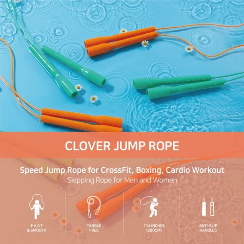 Miniatura 2 de Cuerda de saltar para hombres y mujeres – Cuerda de saltar de ejercicio de velocidad para entrenamiento de fitness entrenamiento para todas