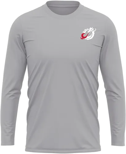 Miniatura 71 de Camisa deportiva de manga larga oficial de la NCAA Collegiate para hombre, con logotipo en el pecho izquierdo, colección Athletic Heather