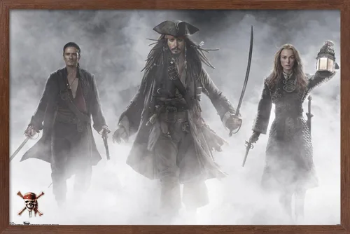 Miniatura 6 de Trends International Disney Pirates of the Caribbean: At World's End - Póster de pared de grupo, 14.725 x 22.375 pulgadas, versión enmarcada