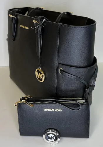 Miniatura 3 de Michael Kors MICHAEL Michel Kors Gilly - Bolsa de viaje con cordón grande con doble cierre para la muñeca