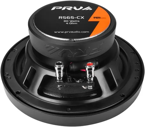Miniatura 3 de PRV AUDIO Altavoces coaxiales para automóvil de 2 vías de 6.5 pulgadas, 160 vatios por par, 4 ohmios RS65-CX, altavoz premium con tweeters
