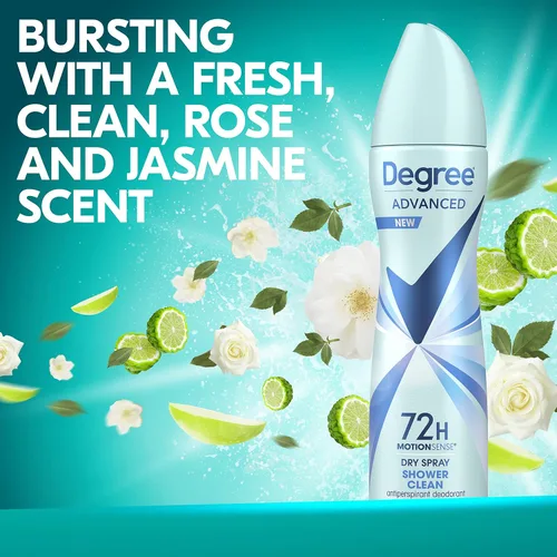 Miniatura 6 de Degree - Desodorante antitranspirante en aerosol Cucumber Burst 3 unidades, 72 horas de protección contra el sudor y el olor, spray seco