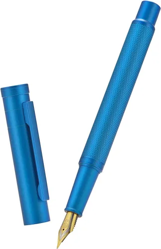 Miniatura 54 de Hongdian Bolígrafo Rollerball Bosque Azul Oscuro con Repuesto de Tinta Negra Schmidt, Diseño Clásico con Estuche de Metal para Firma de Negocios