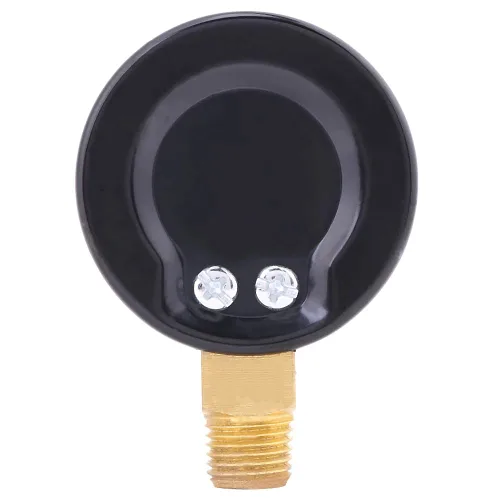 Miniatura 4 de 1/4" NPT Medidor de presión de acero de 300 psi, económico, con escala de 2" y montaje inferior, con interior de latón