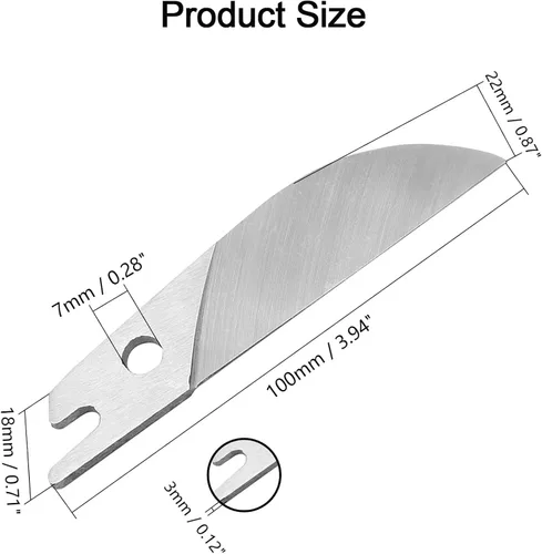 Miniatura 4 de Cuchilla de repuesto para tijeras de inglete, tijeras cortadoras de tijeras, cuchillas de corte angular multiángulo, para manualidades, cuchilla