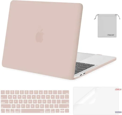 Miniatura 40 de MOSISO - Carcasa rígida de plástico, cubierta de teclado, protector de pantalla y bolsa de almacenamiento para MacBook Pro 13 pulgadas/33 cm Azul