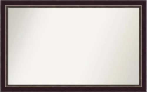 Miniatura 119 de Amanti Art Espejo de baño de bronce para sobre el fregadero, 24 x 24 pulgadas, espejo cuadrado de bronce Lara para tocador, marco de madera
