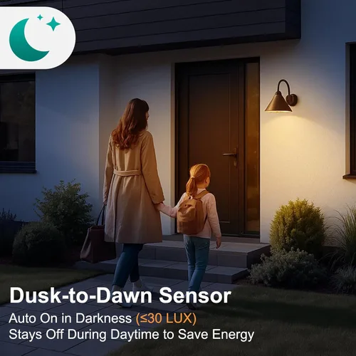 Miniatura 3 de DiCUNO PIR - Bombillas con sensor de movimiento, 12 W (equivalente a 100 W) E26 LED con sensor de movimiento corporal, bombilla infrarroja
