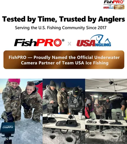 Miniatura 2 de [Actualización FishPRO® 2026] Cámara de pesca submarina NO.1 HD 1080P de 7 pulgadas, IPS- con 10,000 mAh (fácil de usar), cámara de pesca en hielo