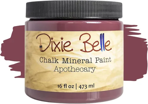 Miniatura 46 de Dixie Belle Paint Company - Pintura con acabado de tiza para muebles, color negro (Caviar), 1 galón, 128 fl oz, pintura mineral color rosa intenso