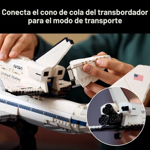 Miniatura 5 de LEGO Icons Shuttle Carrier Aircraft - Juego de construcción de aviones para adultos, modelo de nave espacial y avión para adultos, a partir de 18