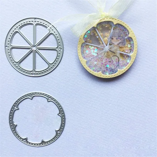 Miniatura 6 de Troqueles de anidación de metal para primavera y verano, plantillas de grabado en relieve de limón y naranja, troqueles de corte para hacer