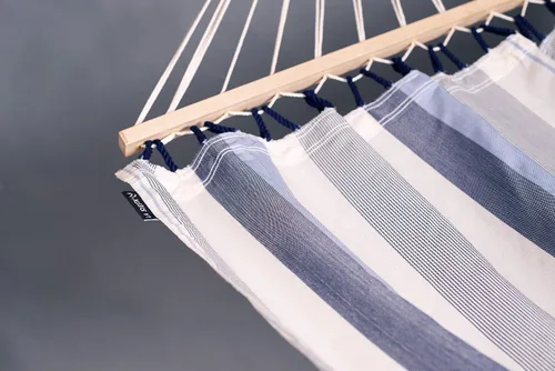 Miniatura 6 de La Siesta® Alisio Hamaca con barra esparcidora, hamaca exterior resistente a la intemperie, hamaca exterior de tela para 2 personas, hamaca para 2