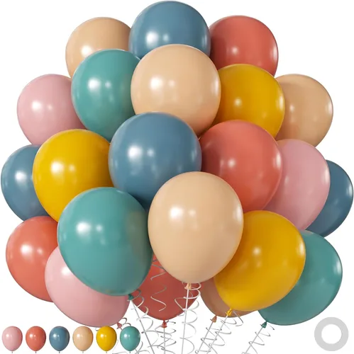 Miniatura 30 de Globos rojos y negros, 60 globos de oro rojo y negro de 12 pulgadas con globos de confeti dorado para graduación, Año Nuevo, películas de casino