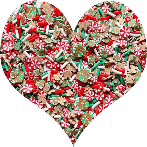 EHOPE Chispas Falsas Chispas Falsas de Navidad Chispas Falsas de Dulce Chispas de Arcilla Chispas de Polímero Rodajas de Arcilla Polimérica para