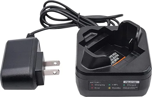 PMLN7109A PMLN7109 Charger Compatible for Motorola SL300 SL300e SL3500e SL500 SL500E SLN1000 SL1600 SL2600 TLK100 SL1M Radio Pmnn4468a Battery