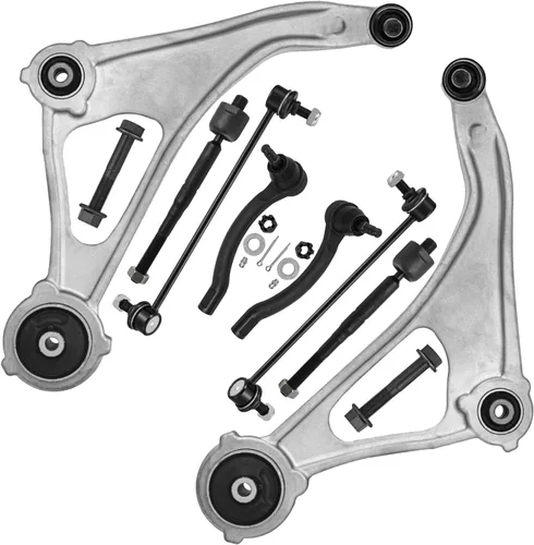 Miniatura 28 de Detroit Axle - Kit de brazos de control de extremo delantero de 8 piezas para Dodge Dakota 00-04, Durango 00-03, 4 brazos de control superior e
