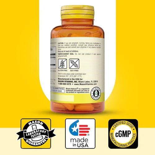 Miniatura 6 de MASON NATURAL Hierba entera jengibre 500 mg, suministro de 2 meses, suplemento herbario natural, 60 cápsulas