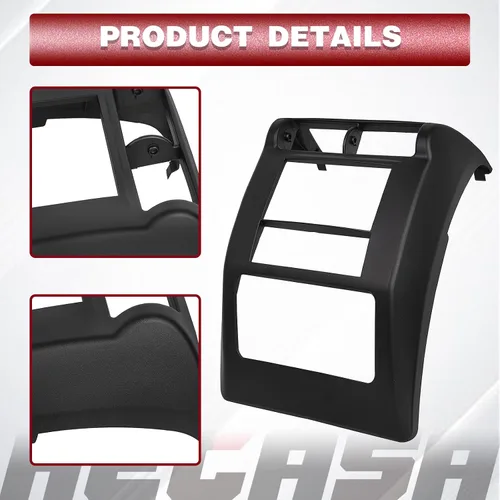 Miniatura 5 de HECASA Kit de tablero de doble DIN con arnés de cableado compatible con Jeep Wrangler TJ Radio Dash Bisel 2003-2006